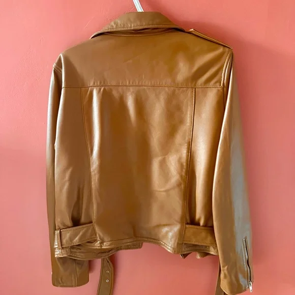 Quince 100% Leather Motorcycle Jacket - Picture 2 of 4